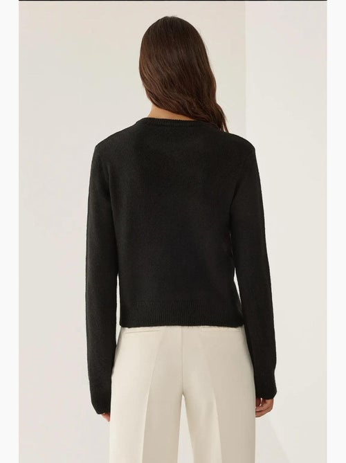 Cardigan de malha com fecho hiccup - Kiabi Cardigan de malha com fecho hiccup - Kiabi
