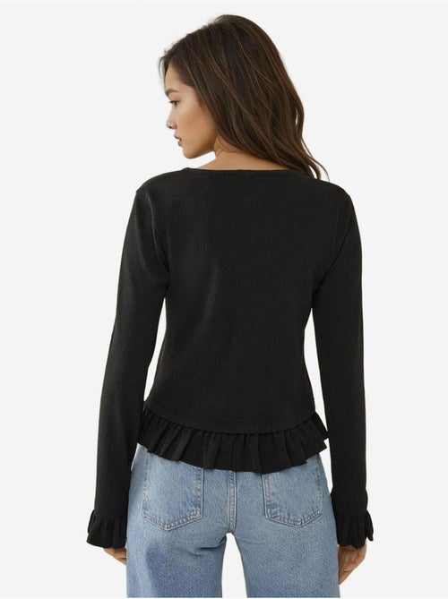 Cardigan de malha com gola redonda ajustada hiccup - Kiabi Cardigan de malha com gola redonda ajustada hiccup - Kiabi