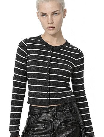 Cardigan de malha feminino busem