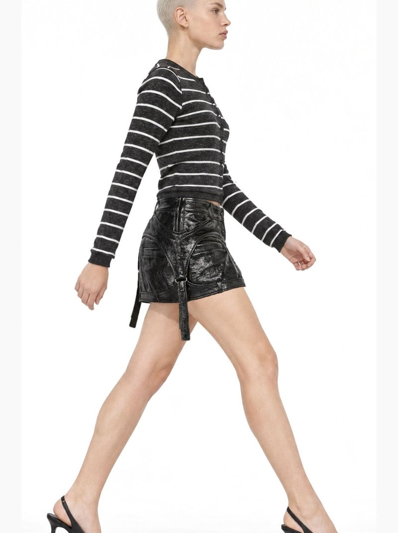 Cardigan de malha feminino busem Cinza-preto - Kiabi