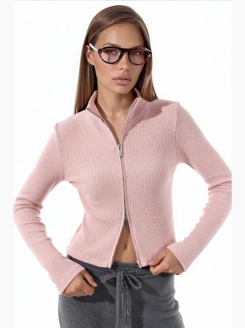 Cardigan de malha feminino busem Rosa - Kiabi