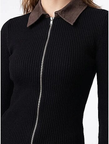 Cardigan de malha feminino mixray