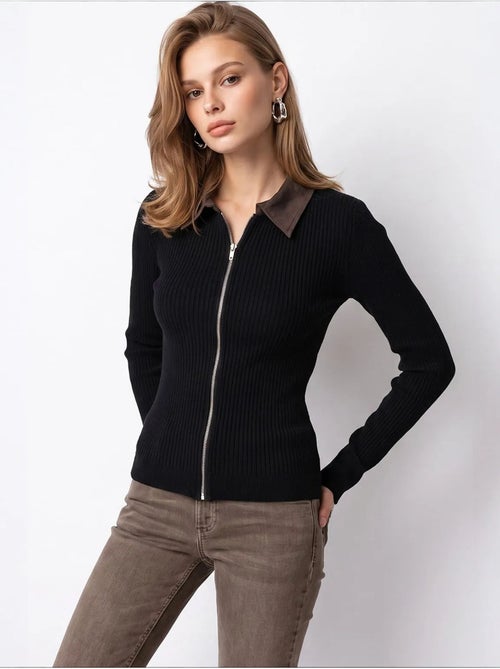 Cardigan de malha feminino mixray - Kiabi