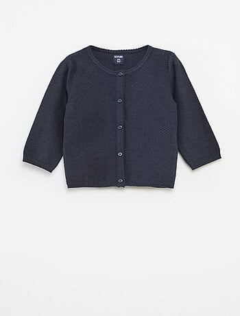 Casaco de malha fina lisa