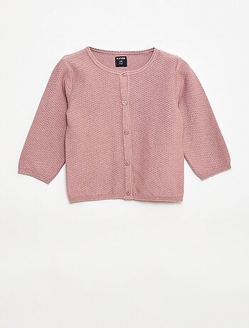 Casaco de malha fina lisa