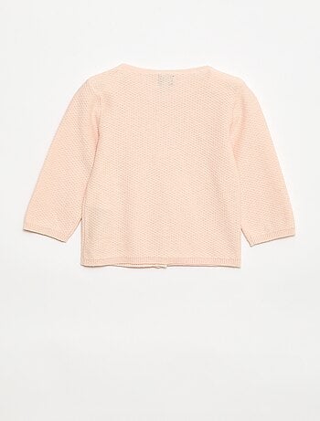 Casaco de malha fina lisa