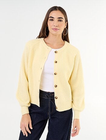 Cardigan de malha grossa