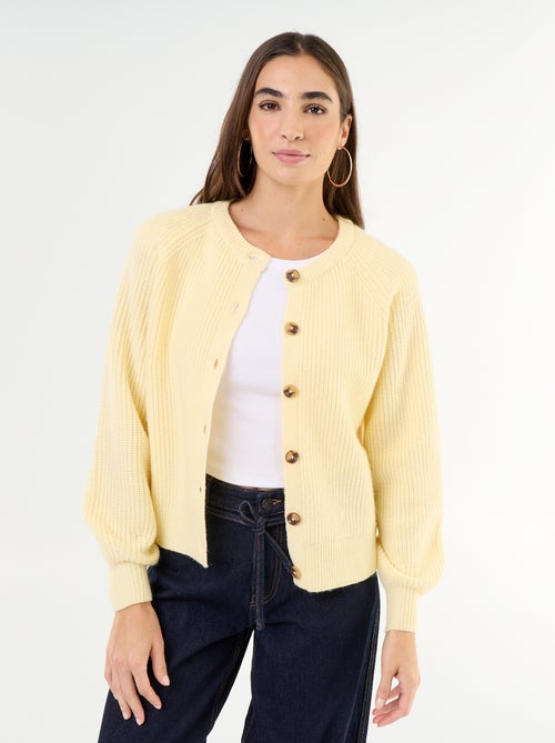 Cardigan de malha grossa - Kiabi Cardigan de malha grossa - Kiabi
