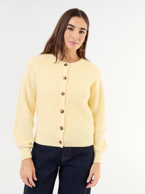 Cardigan de malha grossa - Kiabi Cardigan de malha grossa - Kiabi