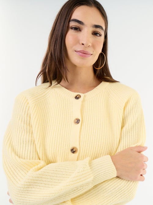 Cardigan de malha grossa - Kiabi Cardigan de malha grossa - Kiabi