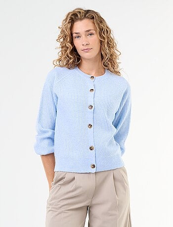 Cardigan de malha grossa