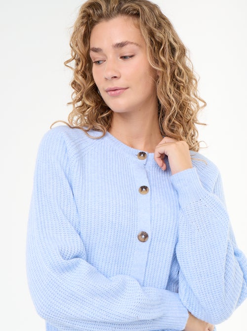 Cardigan de malha grossa - Kiabi