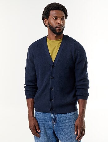 Cardigan de malha grossa