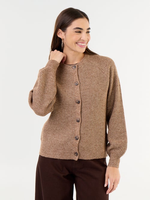 Cardigan de malha grossa - Kiabi Cardigan de malha grossa - Kiabi