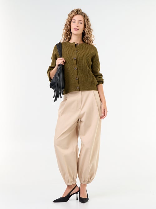 Cardigan de malha grossa - Kiabi