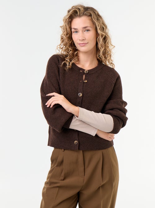 Cardigan de malha grossa - Kiabi Cardigan de malha grossa - Kiabi