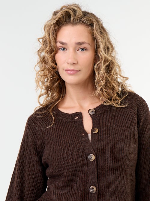 Cardigan de malha grossa - Kiabi Cardigan de malha grossa - Kiabi
