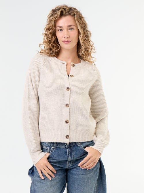 Cardigan de malha grossa - Kiabi Cardigan de malha grossa - Kiabi