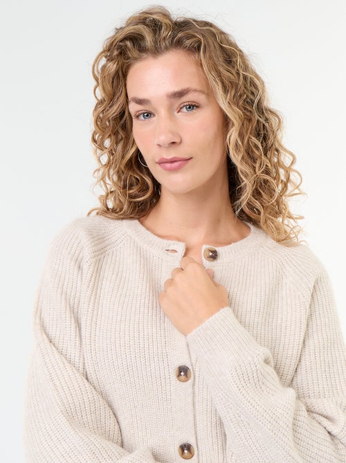 Cardigan de malha grossa - Kiabi Cardigan de malha grossa - Kiabi