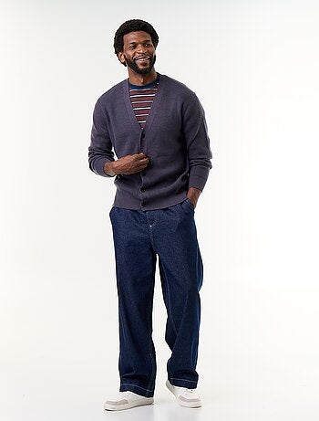 Cardigan de malha grossa