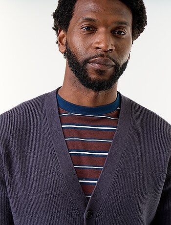 Cardigan de malha grossa