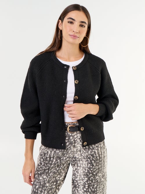 Cardigan de malha grossa - Kiabi Cardigan de malha grossa - Kiabi