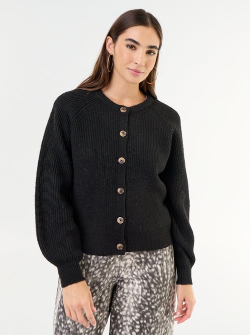 Cardigan de malha grossa - Kiabi Cardigan de malha grossa - Kiabi