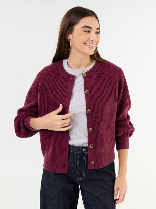 Cardigan de malha grossa - Kiabi Cardigan de malha grossa - Kiabi