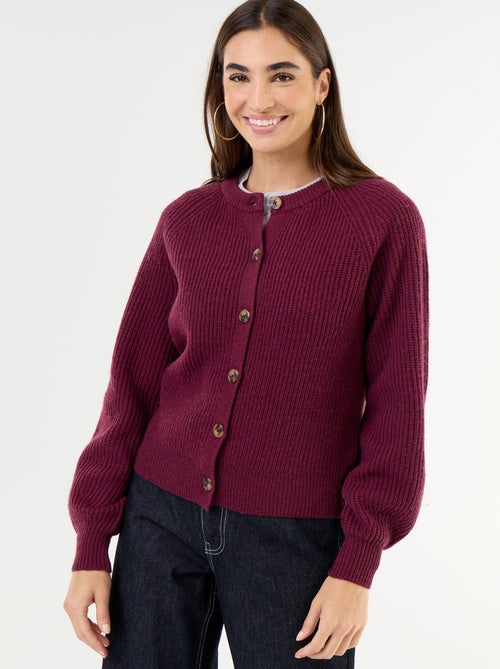 Cardigan de malha grossa - Kiabi Cardigan de malha grossa - Kiabi
