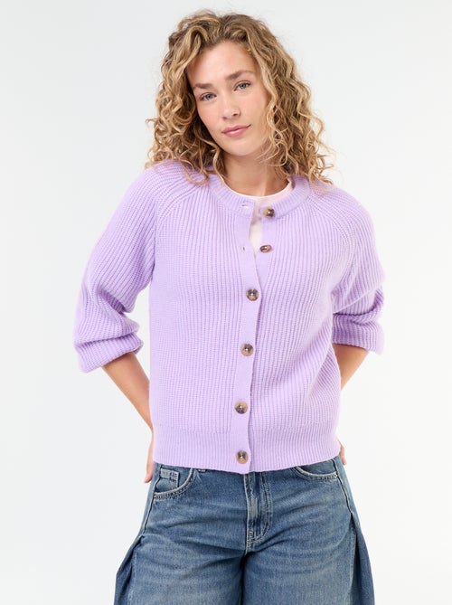 Cardigan de malha grossa - Kiabi