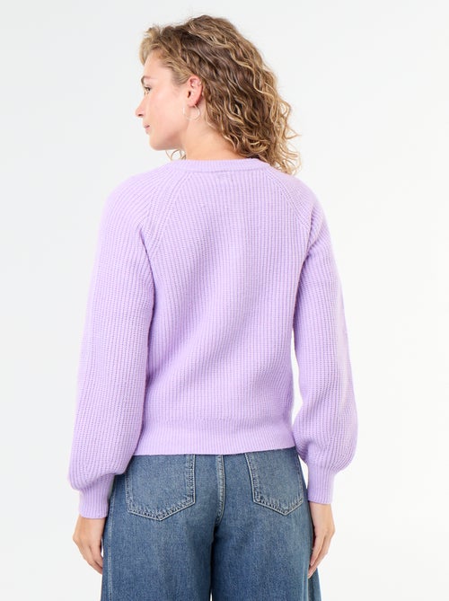 Cardigan de malha grossa - Kiabi
