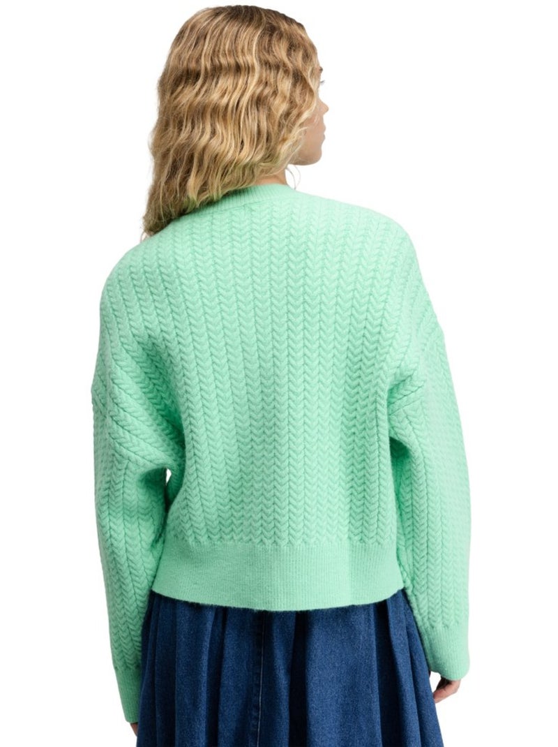 Cardigan de malha para mulher Verde - Kiabi