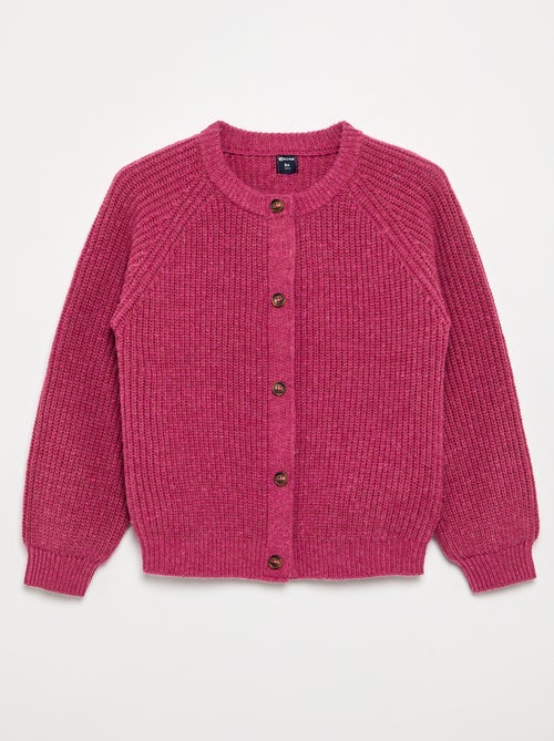 Cardigan de malha quente - coleção fácil de vestir - Kiabi