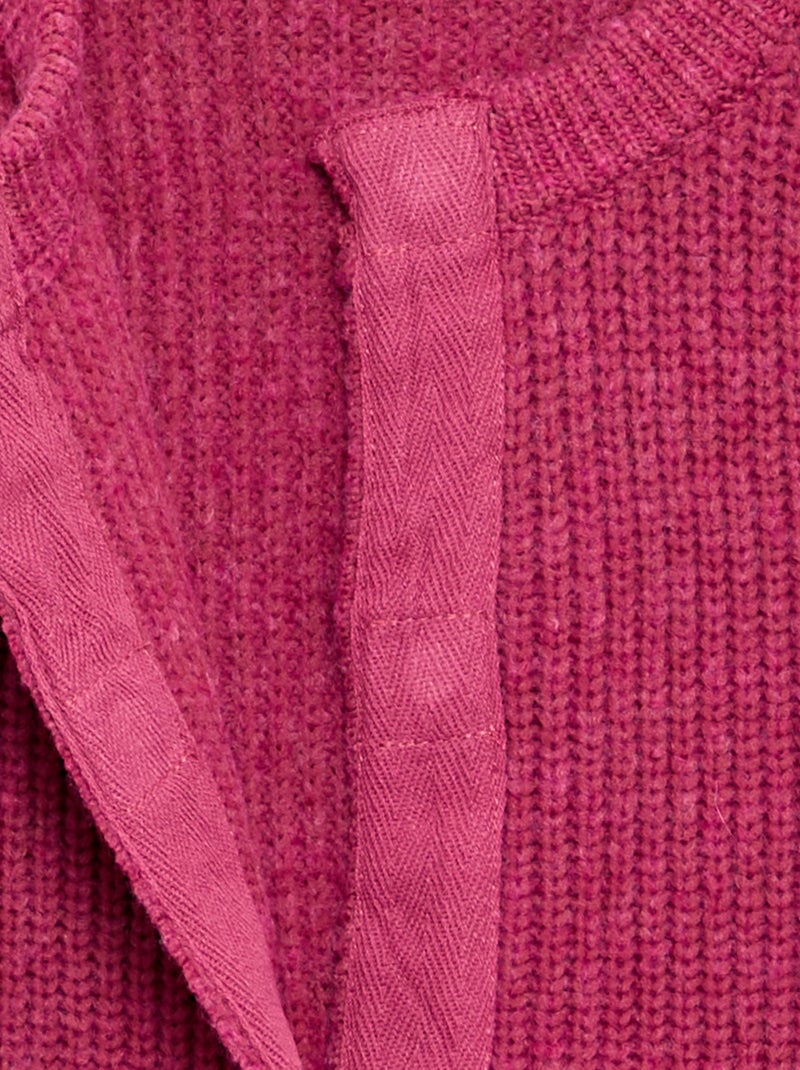 Cardigan de malha quente - coleção fácil de vestir Violeta - Kiabi