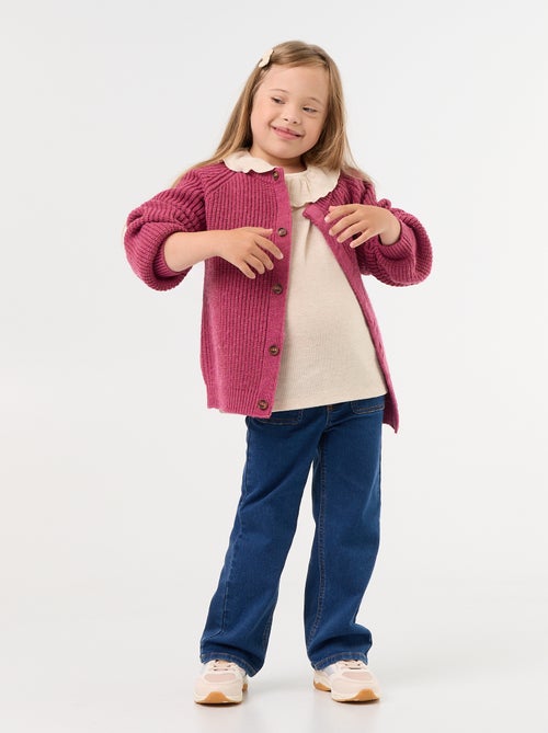 Cardigan de malha quente - coleção fácil de vestir - Kiabi