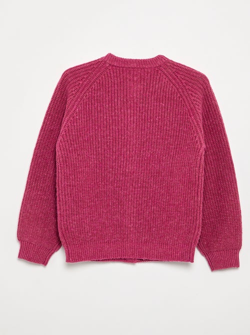 Cardigan de malha quente - coleção fácil de vestir - Kiabi