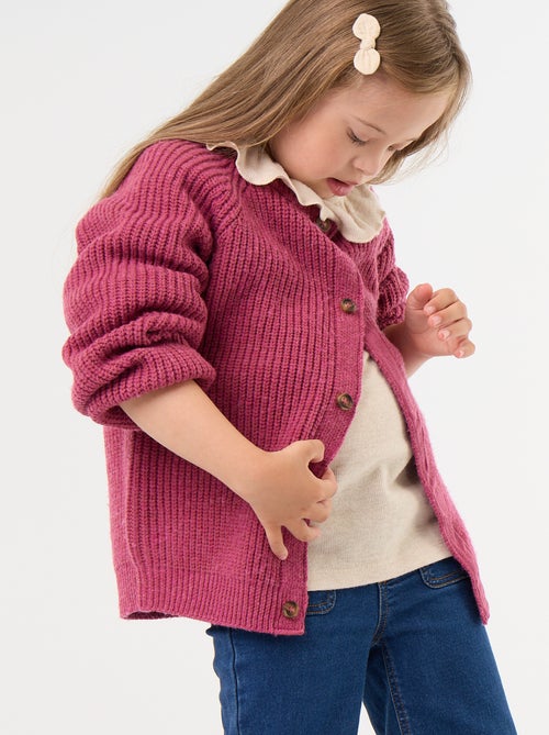 Cardigan de malha quente - coleção fácil de vestir - Kiabi