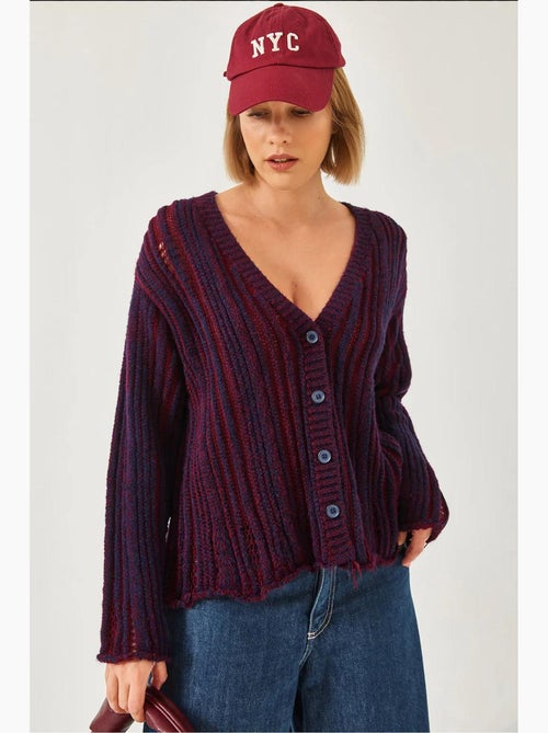 Cardigan de malha solta lucci - Kiabi Cardigan de malha solta lucci - Kiabi