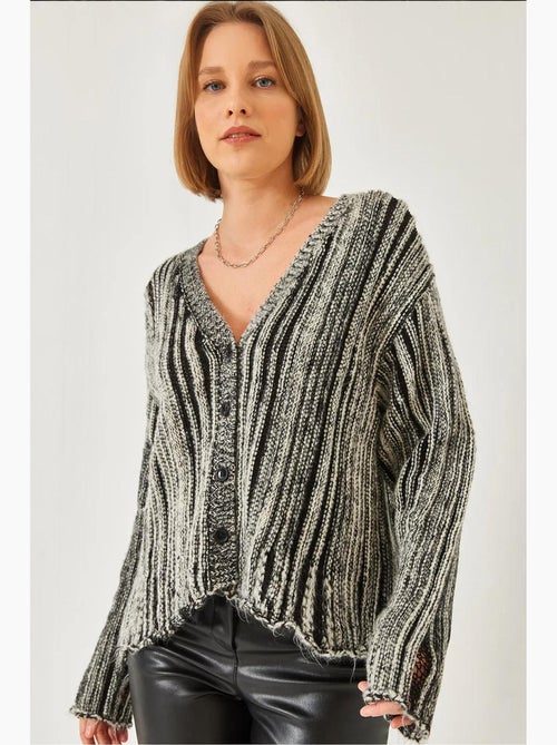 Cardigan de malha solta lucci - Kiabi Cardigan de malha solta lucci - Kiabi