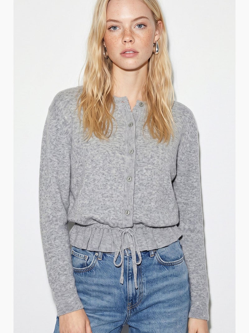 Cardigan de mulher lucci Cinza claro - Kiabi