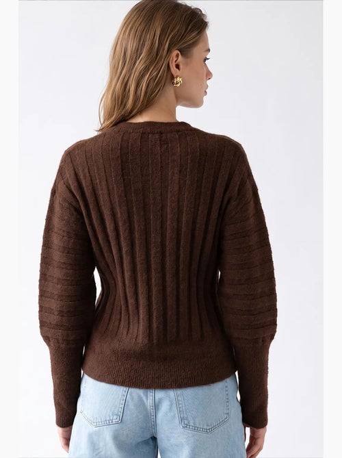 Cardigan de poliéster feminino mixray - Kiabi Cardigan de poliéster feminino mixray - Kiabi