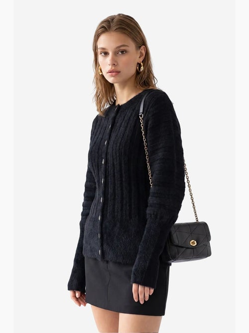 Cardigan de poliéster feminino mixray - Kiabi Cardigan de poliéster feminino mixray - Kiabi