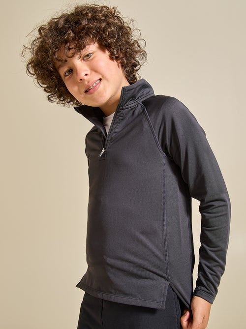 Cardigan desportivo com gola alta com fecho - (ekstract) - Kiabi