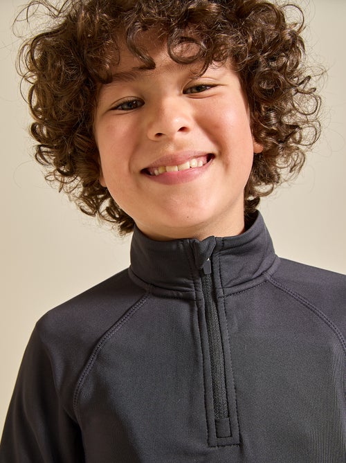 Cardigan desportivo com gola alta com fecho - (ekstract) - Kiabi