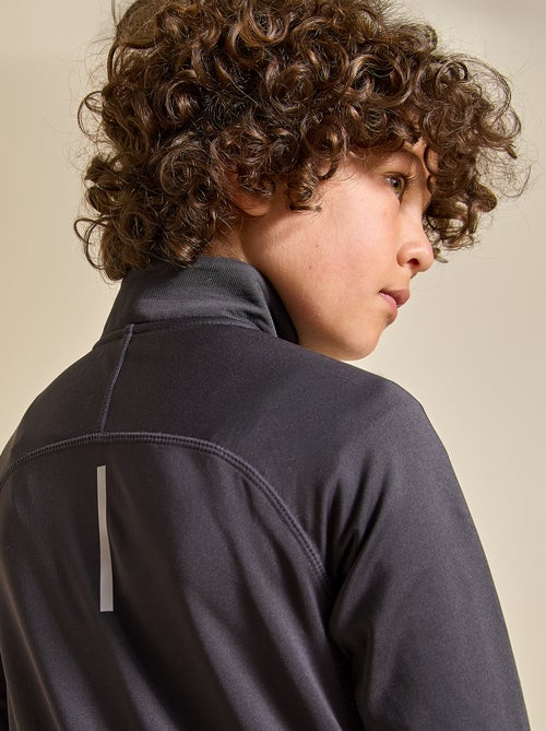 Cardigan desportivo com gola alta com fecho - (ekstract) - Kiabi
