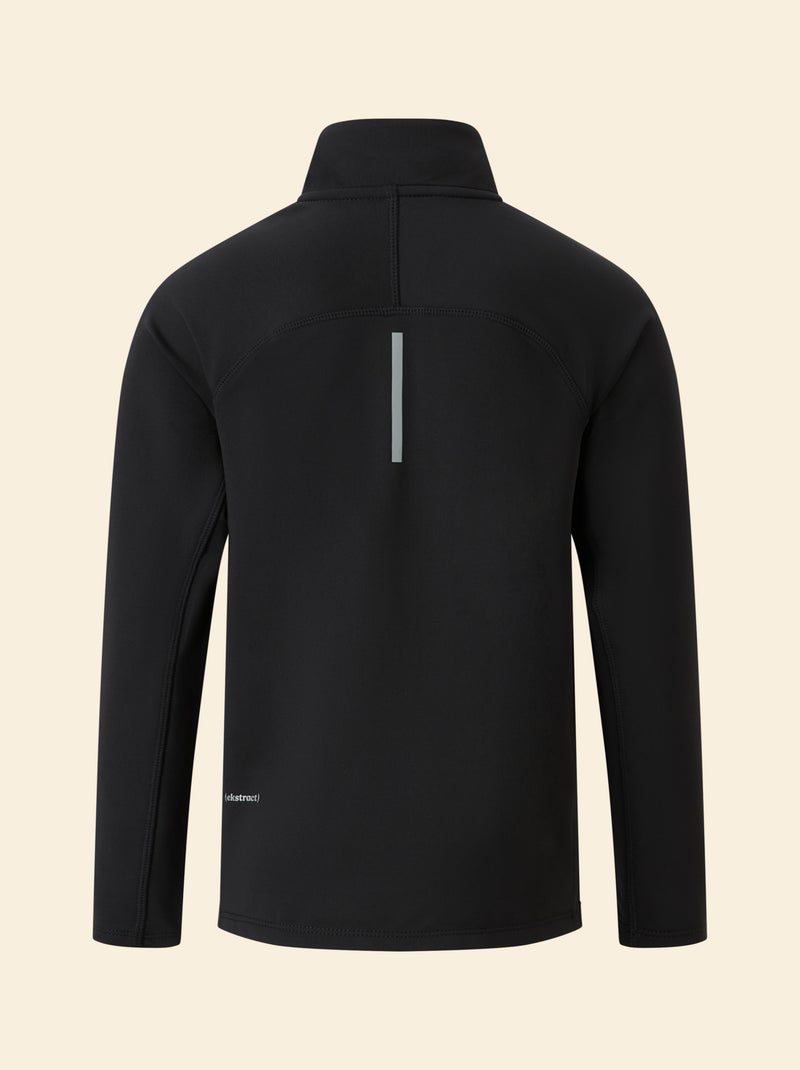 Cardigan desportivo com gola alta com fecho - (ekstract) Preto - Kiabi