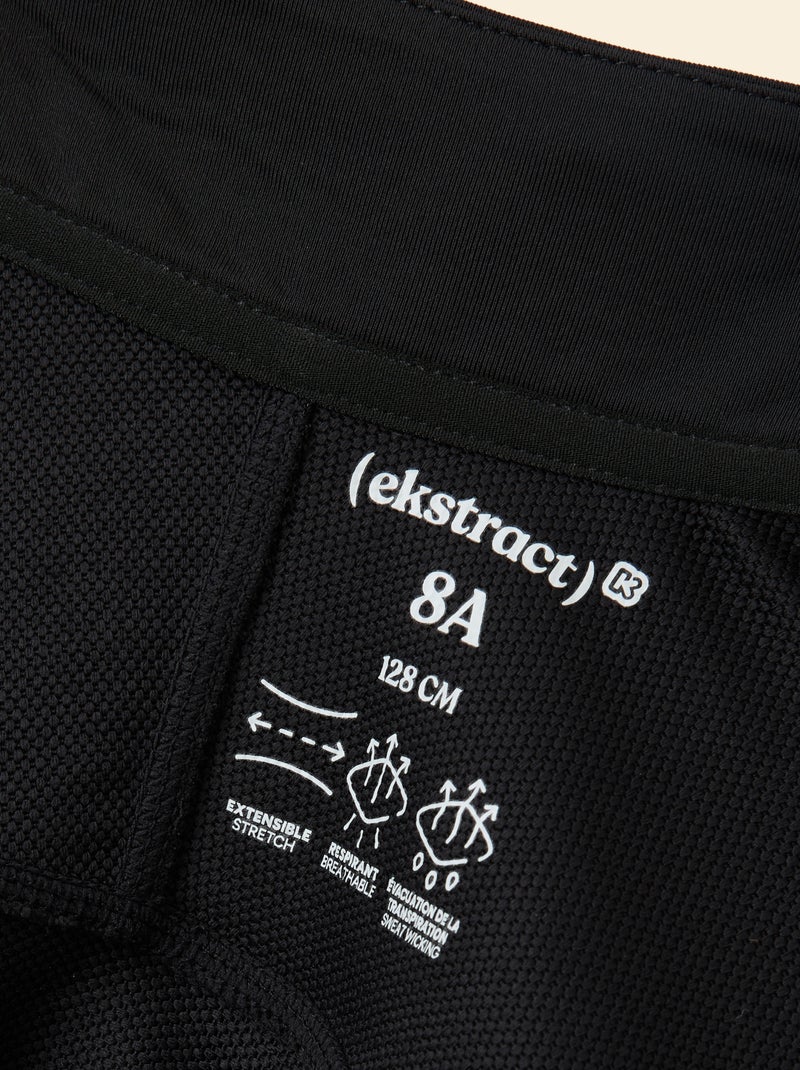 Cardigan desportivo com gola alta com fecho - (ekstract) Preto - Kiabi
