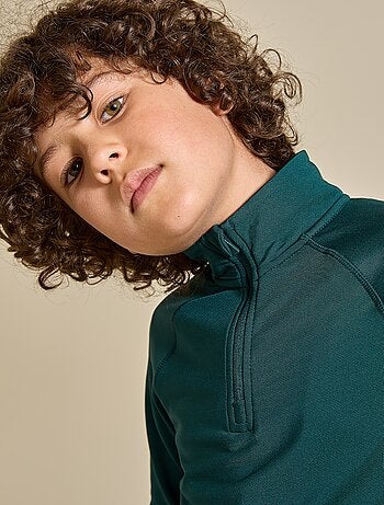 Ekstract - Cardigan desportivo com gola alta com fecho