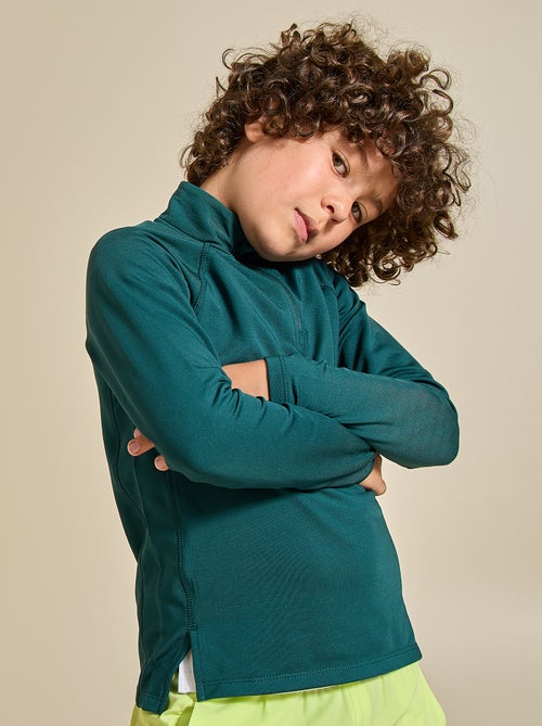 Cardigan desportivo com gola alta com fecho - (ekstract) - Kiabi