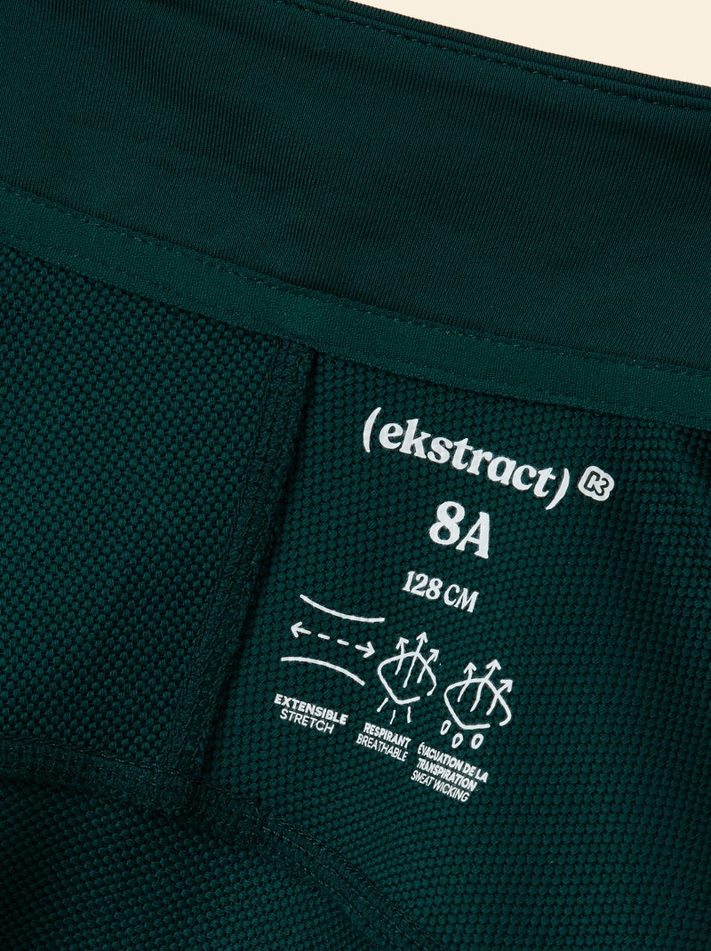 Cardigan desportivo com gola alta com fecho - (ekstract) Verde - Kiabi